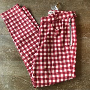 NEW Madewell 9” Jeans High Rise Skinny Crop 29 Red